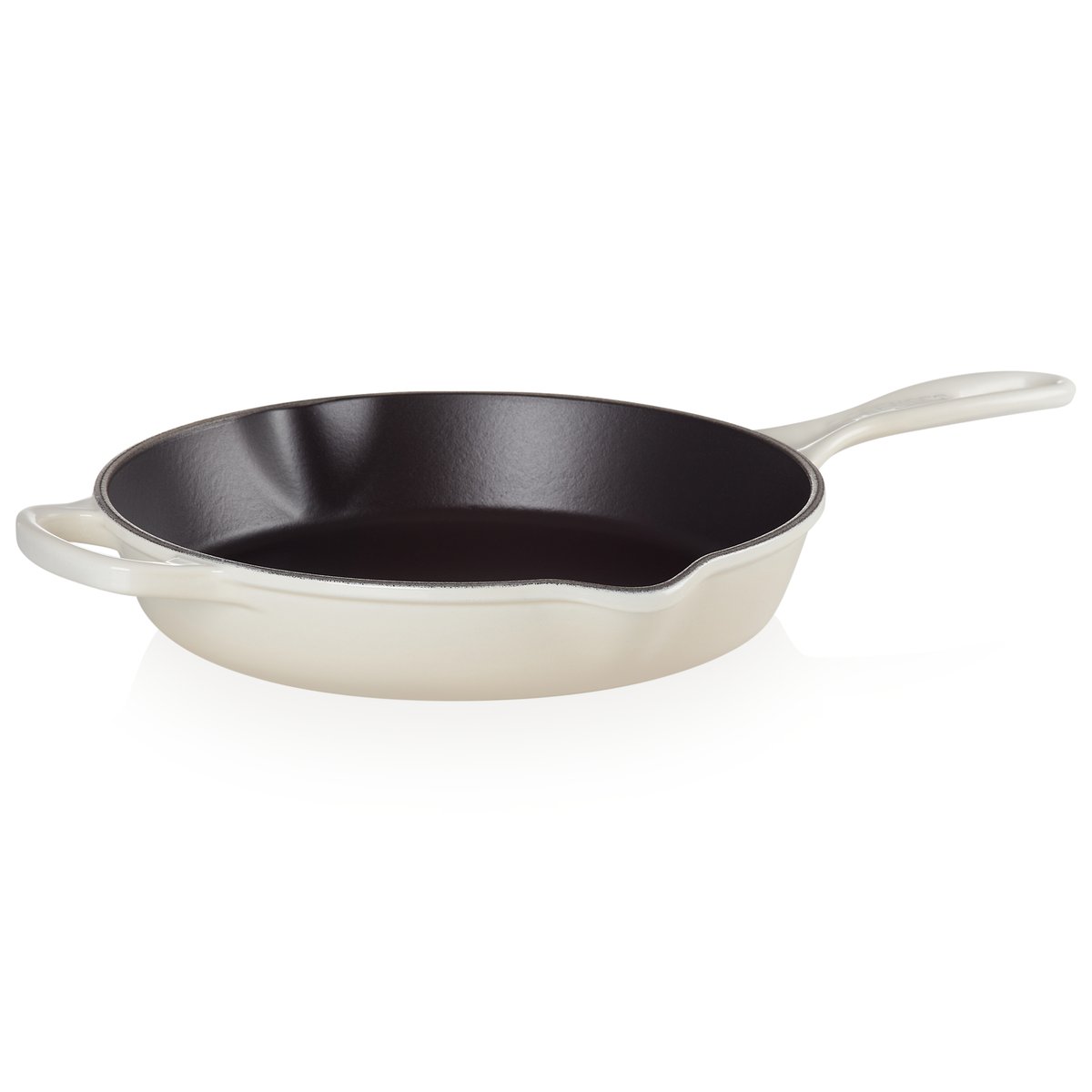 Le Creuset deep frying pan cast iron handle 26 cm Meringue