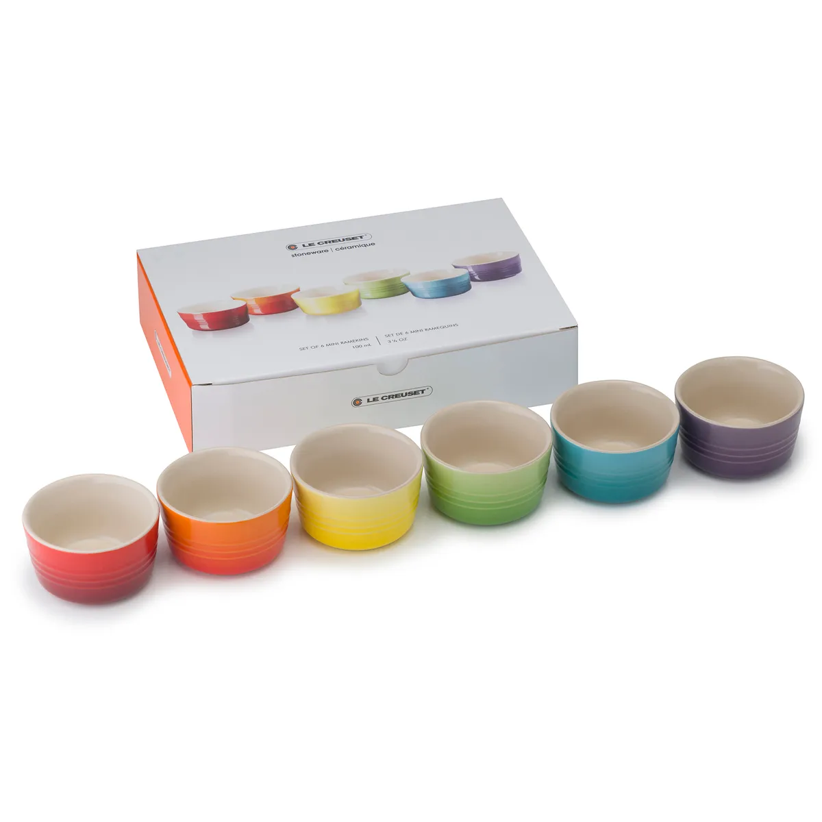 Le Creuset Le Creuset gift set mini ramekin 6-pack Rainbow