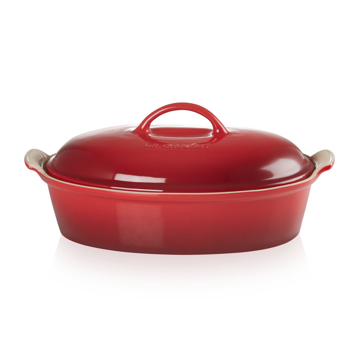Le Creuset Heritage oval oven dish with lid 3.8 l Cerise