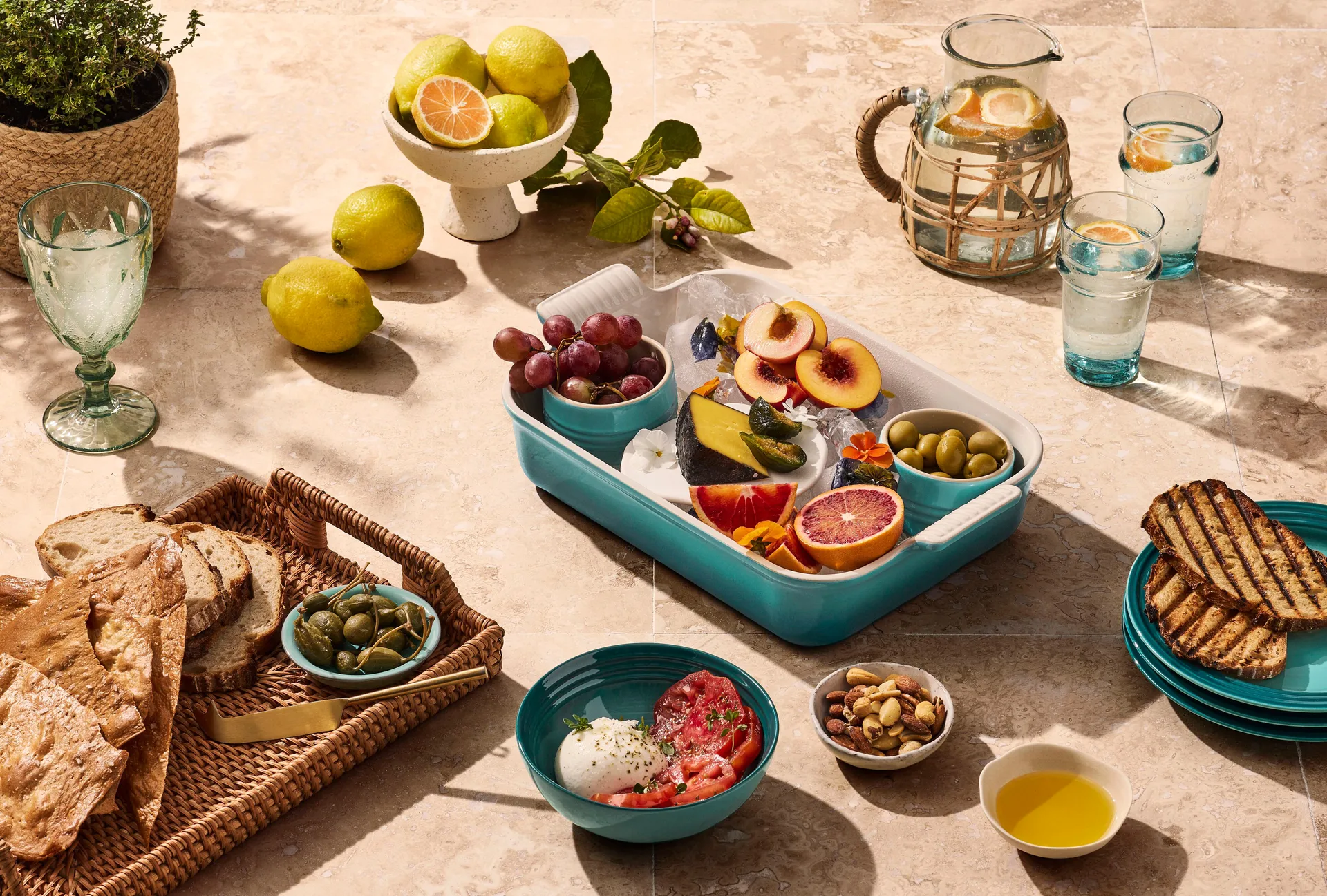 Le Creuset Heritage oven dish 32 cm, Bleu Riviera Le Creuset