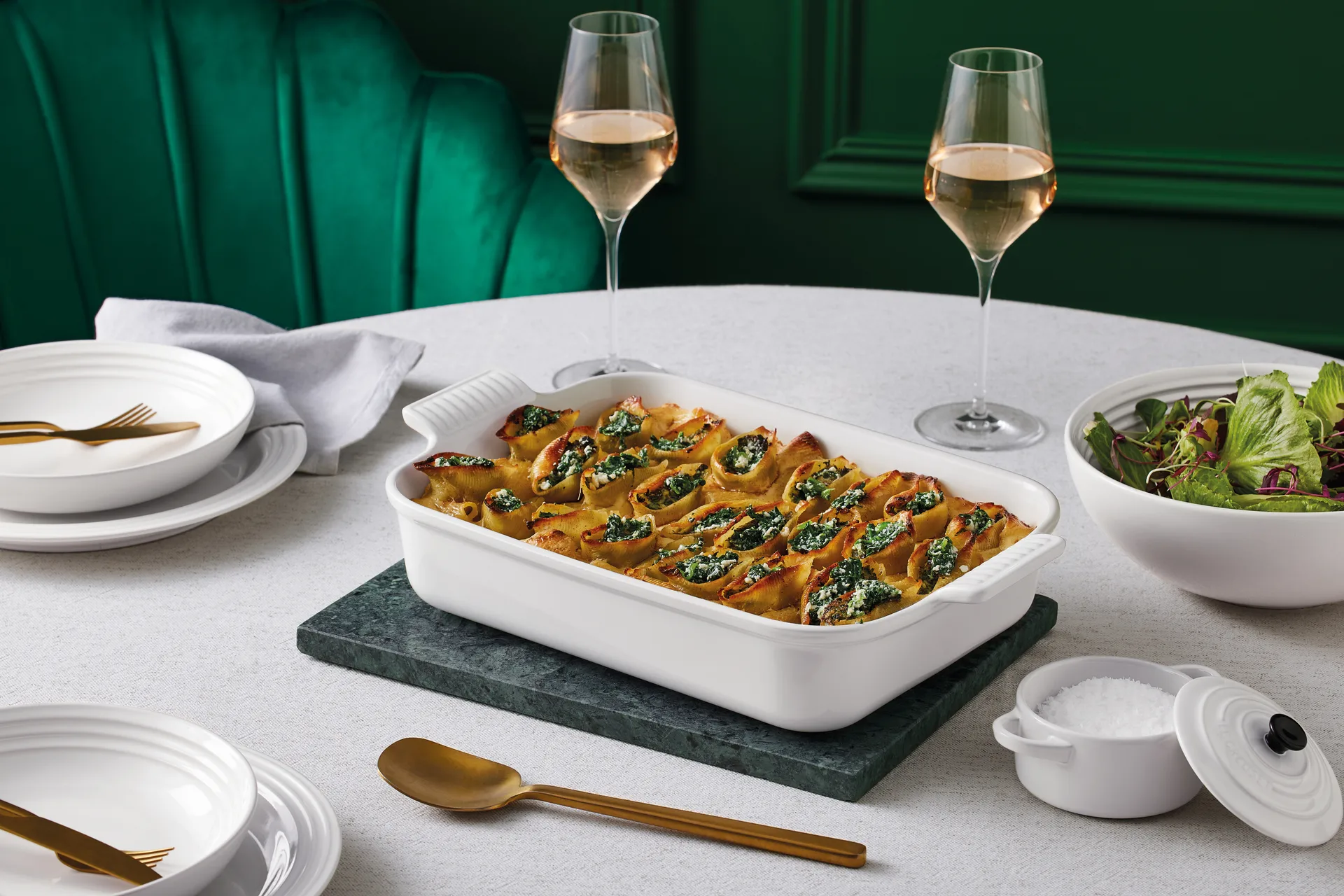Le Creuset Heritage oven dish 32 cm, White Le Creuset
