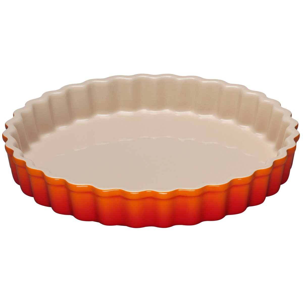 Le Creuset pie dish 28 cm Volcanic | Scandinavian Design | Round flat oven & flan dishes | Orange