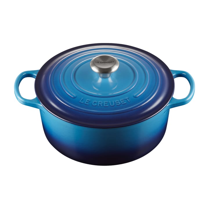 Le Creuset round casserole 5.3 l - Azure blue - Le Creuset