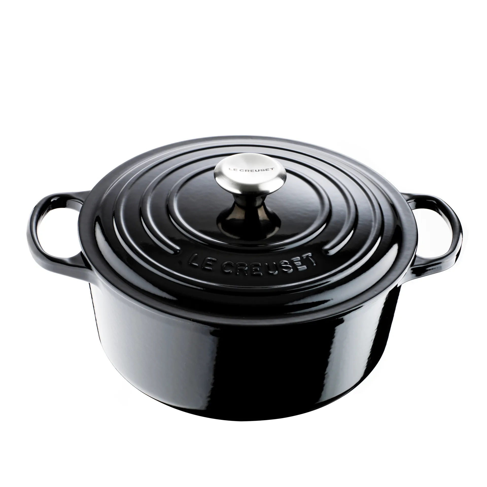 Le Creuset round casserole 5.3 l, Black Le Creuset