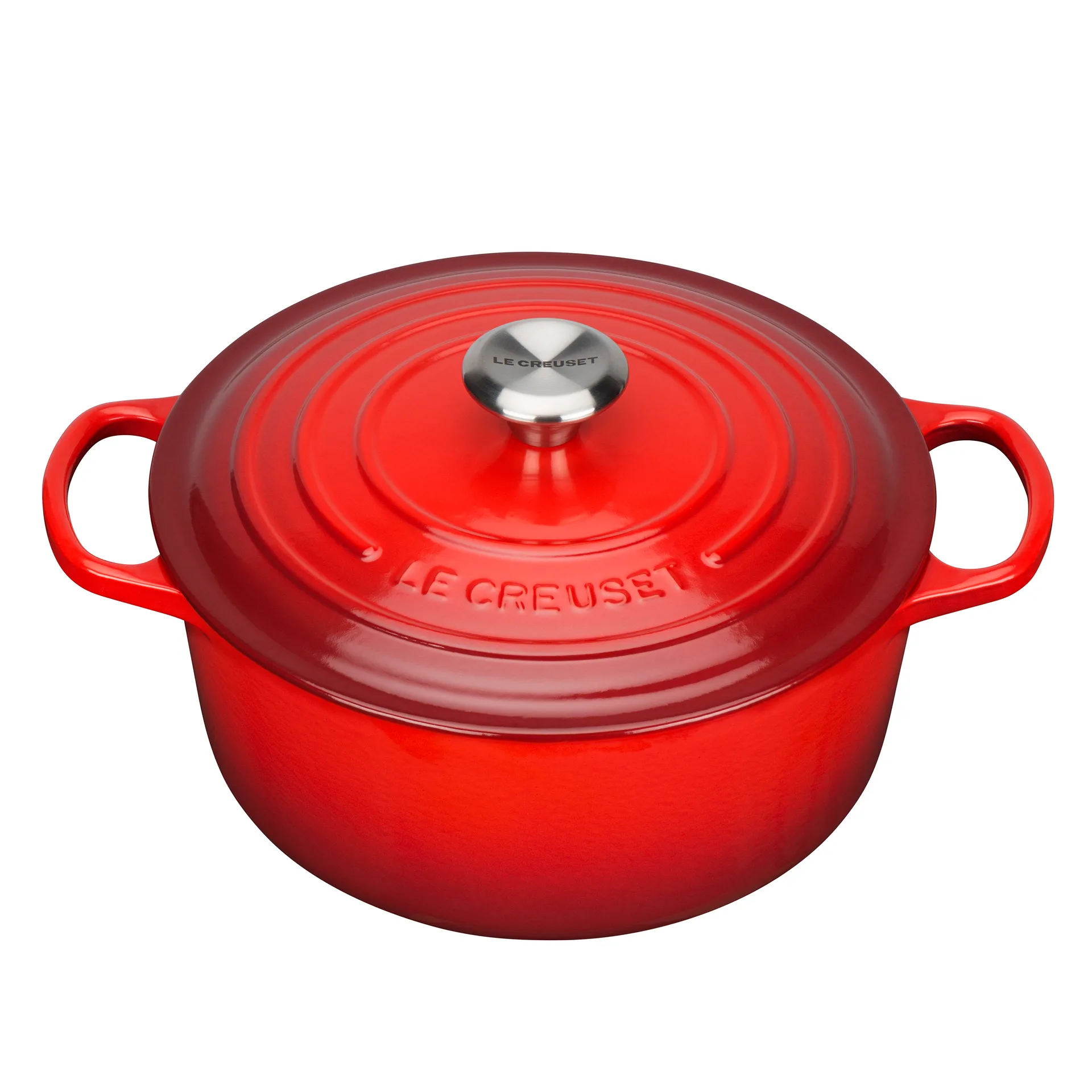 Le Creuset round casserole 5.3 l, Cerise Le Creuset
