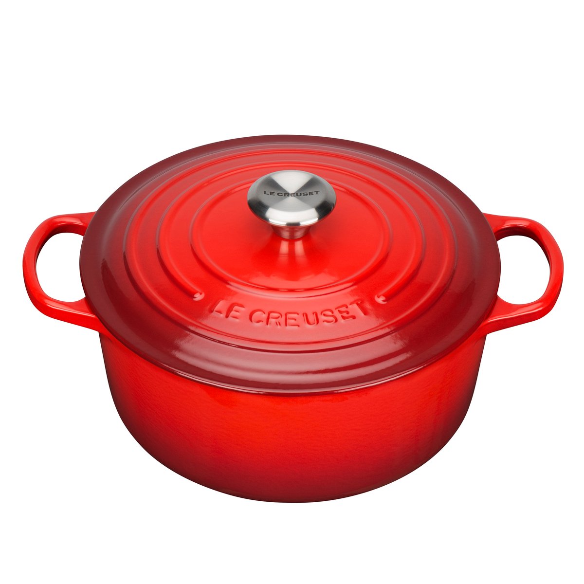 Le Creuset round casserole 5.3 l Cerise | Scandinavian Design | Cooking pots & Casserole dishes | Red
