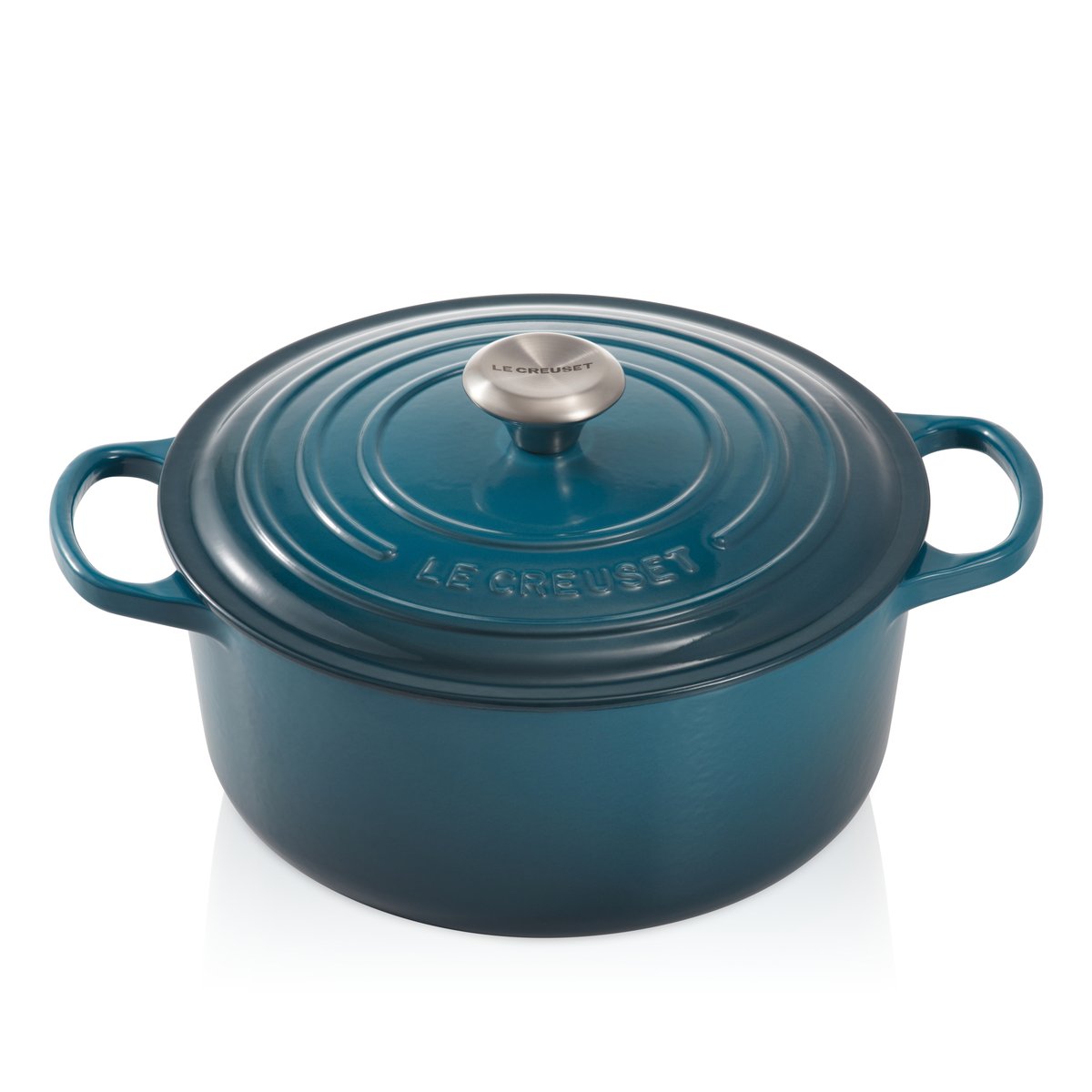 Le Creuset round casserole 5.3 l Deep teal | Scandinavian Design | Cooking pots & Casserole dishes | Turquoise