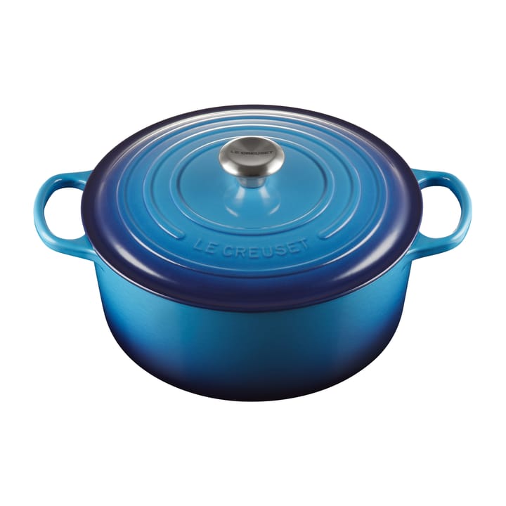 Le Creuset round casserole 6.7 l - Azure blue - Le Creuset