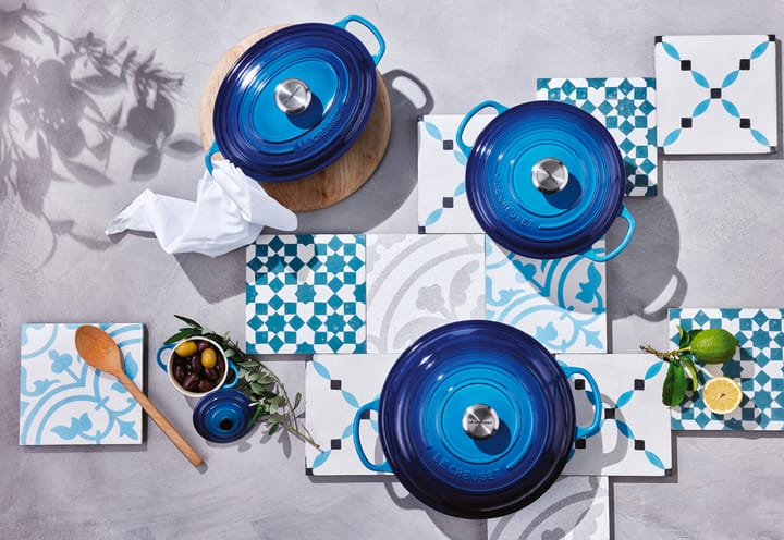 Le Creuset round casserole 6.7 l - Azure blue - Le Creuset