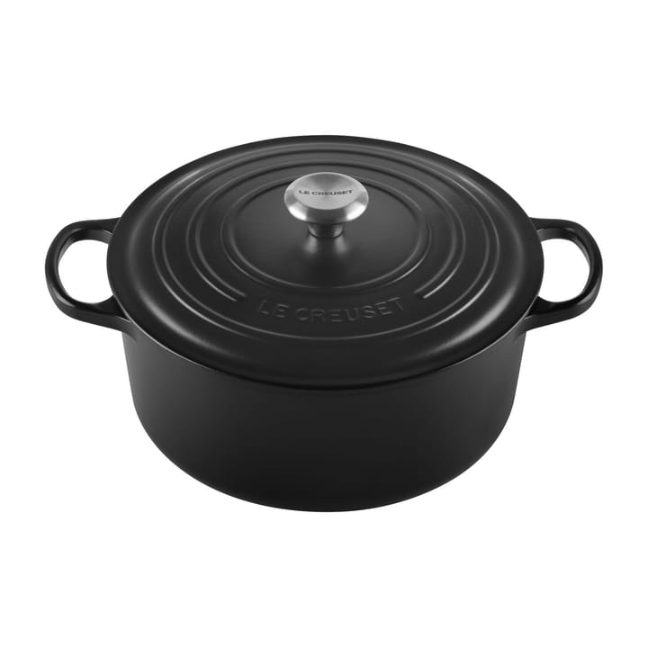 Le Creuset round casserole 6.7 l - Matte black - Le Creuset
