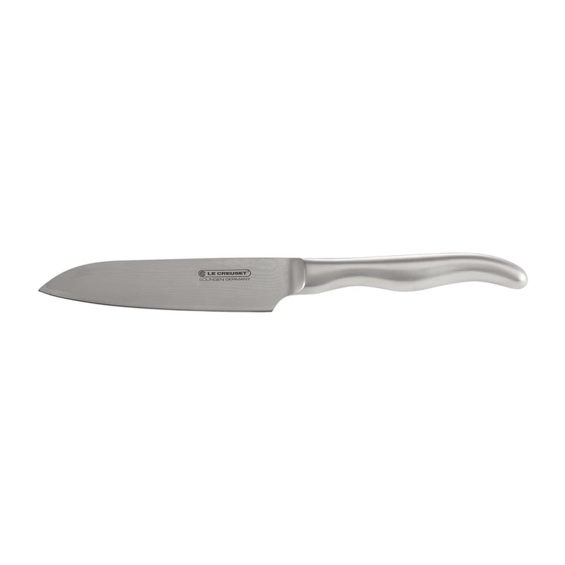 Le Creuset Le Creuset santokuknife with steel handle 13 cm