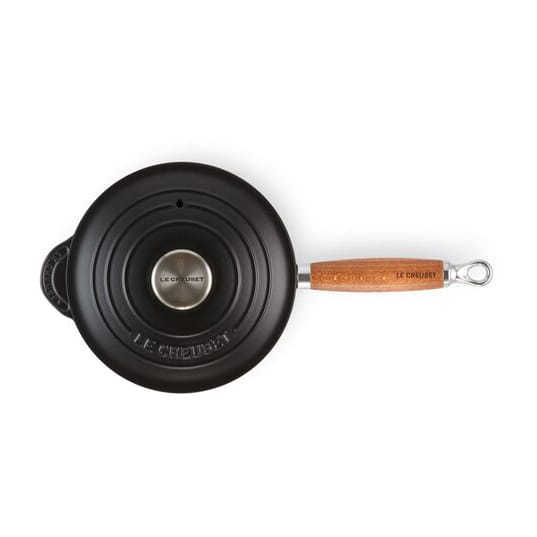 Le Creuset saucepan with wooden handle 1.8 l - Matte black - Le Creuset