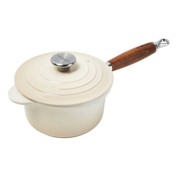 Le Creuset saucepan with wooden handle 1.8 l - Meringue - Le Creuset