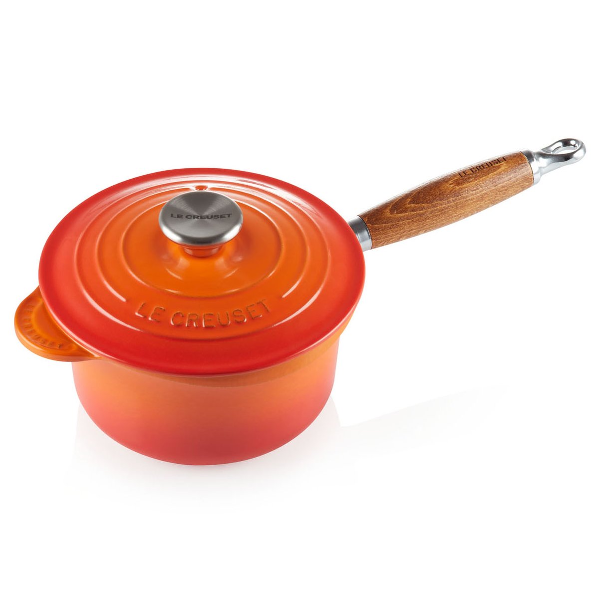 Le Creuset saucepan with wooden handle 1.8 l Volcanic
