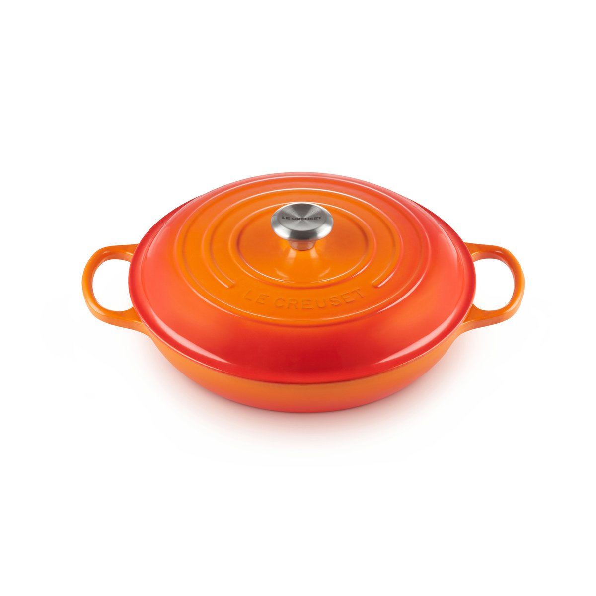 Le Creuset shallow casserole 3.5 l Volcanic | Scandinavian Design | Cooking pots & Casserole dishes | Orange
