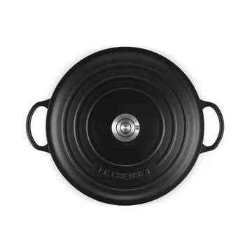 Le Creuset Signature cast iron casserole pot - Matte Black, 7 l - Le Creuset