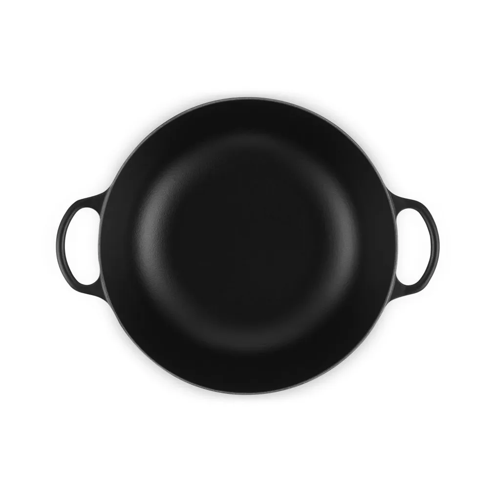 Le Creuset Signature cast iron casserole pot, Matte Black, 7 l Le Creuset