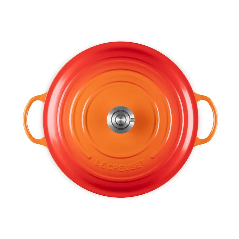 Le Creuset Signature cast iron casserole pot, Volcanic, 7 l Le Creuset