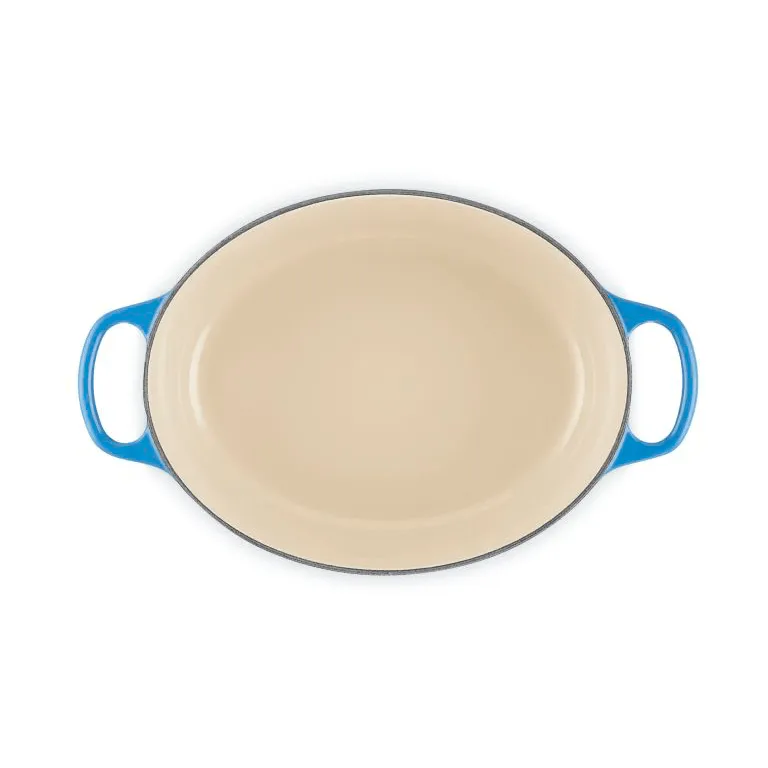 Le Creuset Signature cast iron oval casserole, Azure, 4.1 l Le Creuset