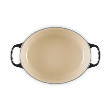 Le Creuset Signature cast iron oval casserole - Black, 4.1 l - Le Creuset