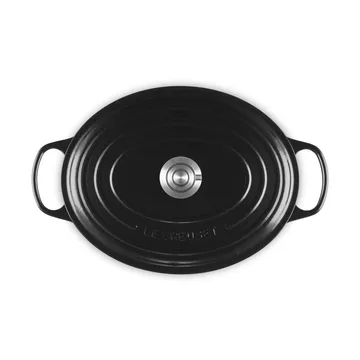 Le Creuset Signature cast iron oval casserole - Black, 6.3 l - Le Creuset