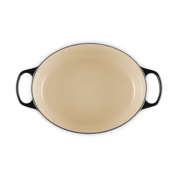 Le Creuset Signature cast iron oval casserole - Black, 6.3 l - Le Creuset