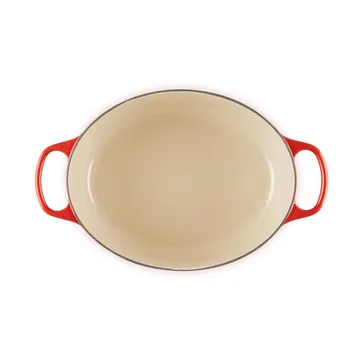 Le Creuset Signature cast iron oval casserole - Cerise, 6.3 l - Le Creuset