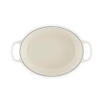 Le Creuset Signature cast iron oval casserole - Meringue, 6.3 l - Le Creuset
