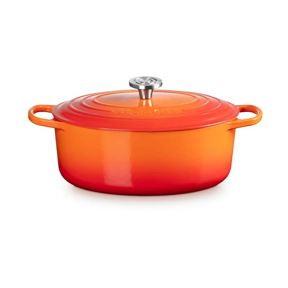 Le Creuset Signature cast iron oval casserole, Volcanic, 6.3 l Le Creuset