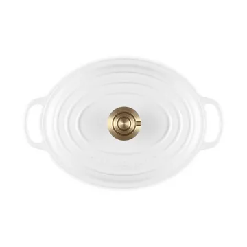 Le Creuset Signature cast iron oval casserole - White, 4.1 l - Le Creuset