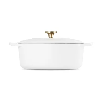 Le Creuset Signature cast iron oval casserole - White, 6.3 l - Le Creuset
