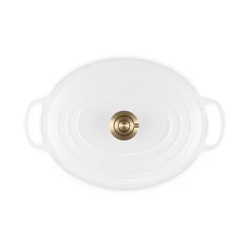 Le Creuset Signature cast iron oval casserole - White, 6.3 l - Le Creuset