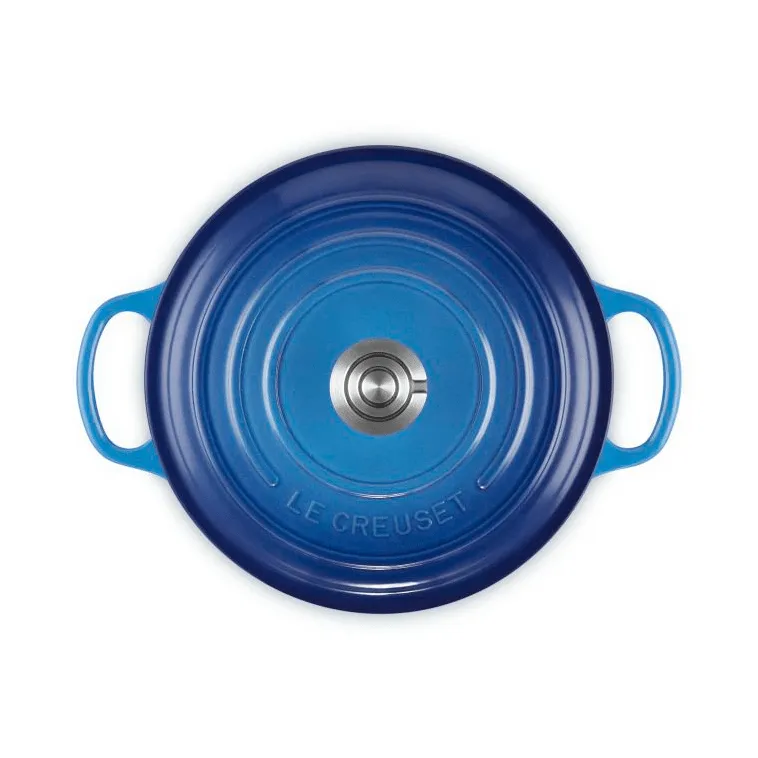 Le Creuset Signature cast iron round casserole, Azure, 3.3 l Le Creuset