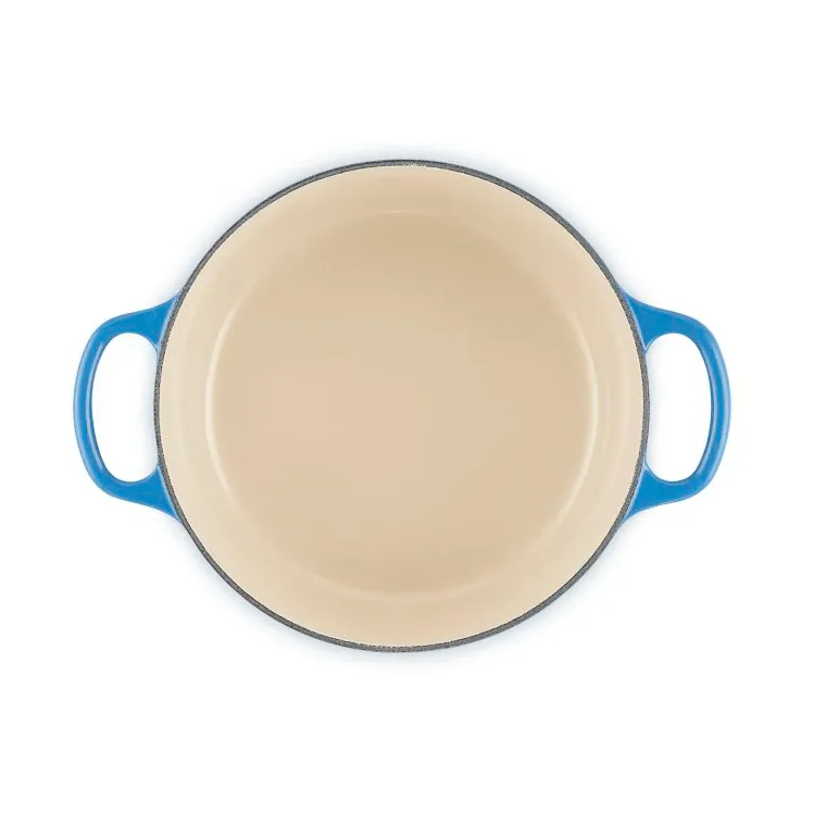 Le Creuset Signature cast iron round casserole, Azure, 3.3 l Le Creuset