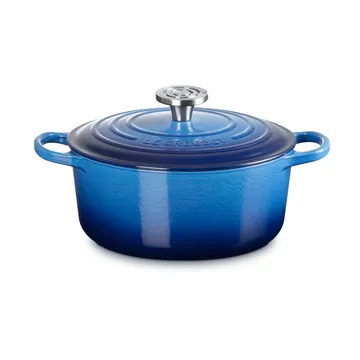 Le Creuset Signature cast iron round casserole - Azure, 4.2 l - Le Creuset