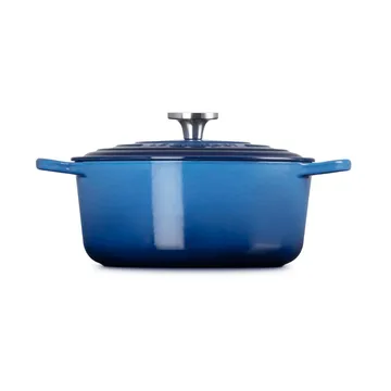 Le Creuset Signature cast iron round casserole - Azure, 5.3 l - Le Creuset