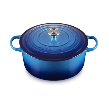 Le Creuset Signature cast iron round casserole - Azure, 6.7 l - Le Creuset