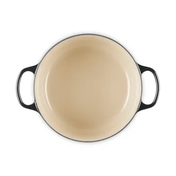 Le Creuset Signature cast iron round casserole - Black, 5.3 l - Le Creuset