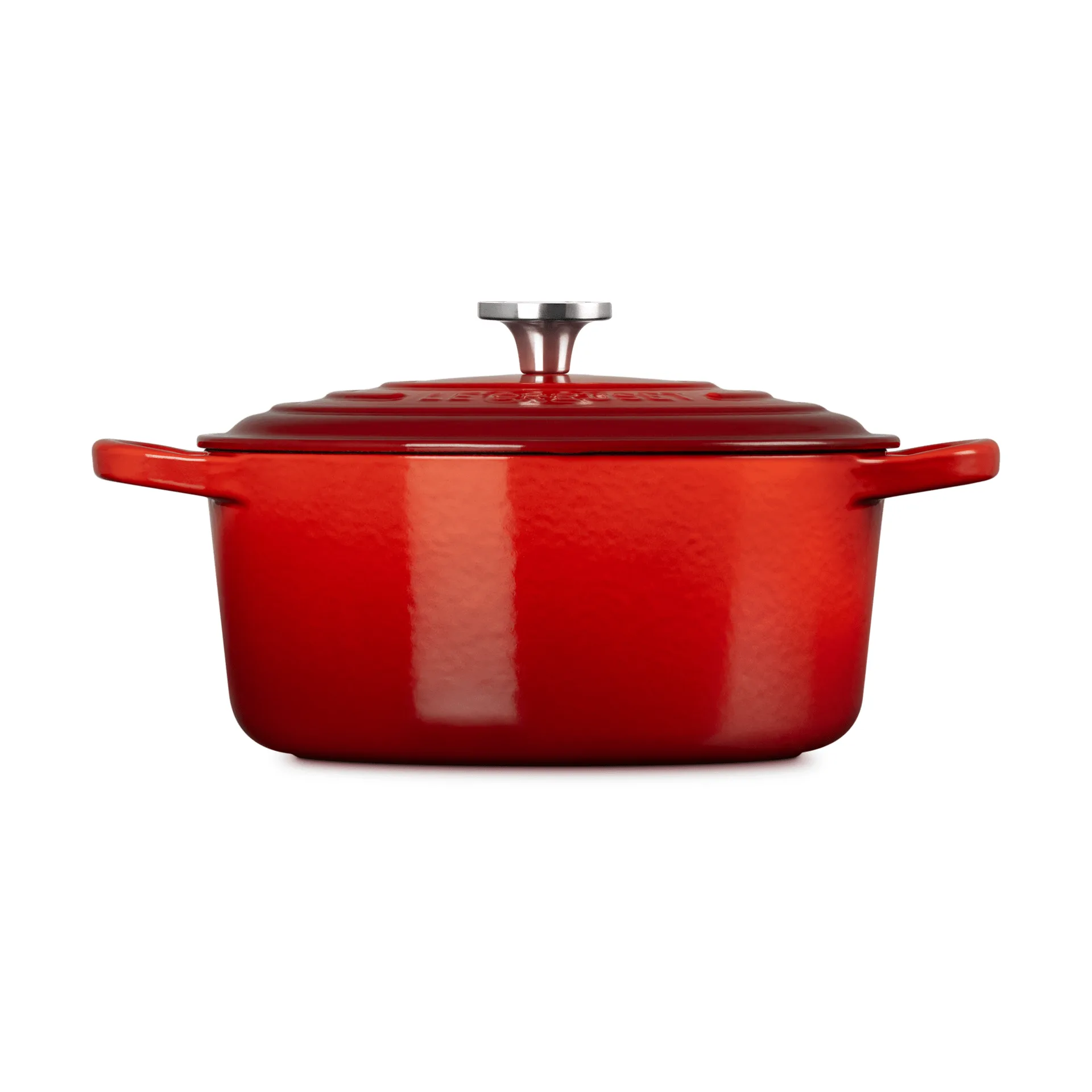 Le Creuset Signature cast iron round casserole, Cerise, 3.3 l Le Creuset