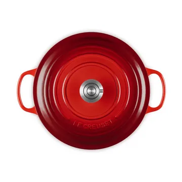 Le Creuset Signature cast iron round casserole - Cerise, 6.7 l - Le Creuset