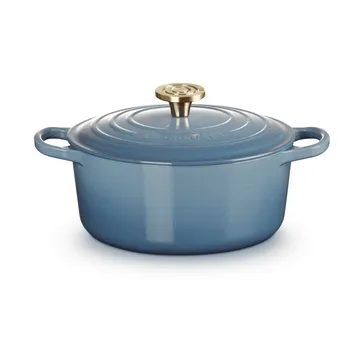 Le Creuset Signature cast iron round casserole - Chambray, 4.2 l - Le Creuset
