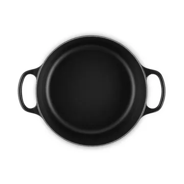 Le Creuset Signature cast iron round casserole - Matte Black, 4.2 l - Le Creuset
