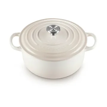 Le Creuset Signature cast iron round casserole - Meringue, 3.3 l - Le Creuset