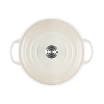 Le Creuset Signature cast iron round casserole - Meringue, 3.3 l - Le Creuset