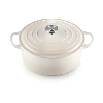 Le Creuset Signature cast iron round casserole - Meringue, 5.3 l - Le Creuset