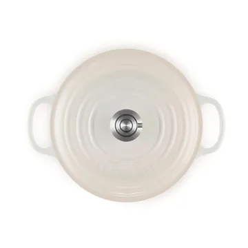 Le Creuset Signature cast iron round casserole - Meringue, 5.3 l - Le Creuset