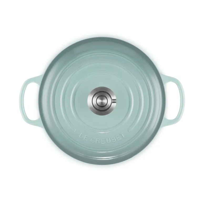 Le Creuset Signature cast iron round casserole, Sea Salt, 4.2 l Le Creuset
