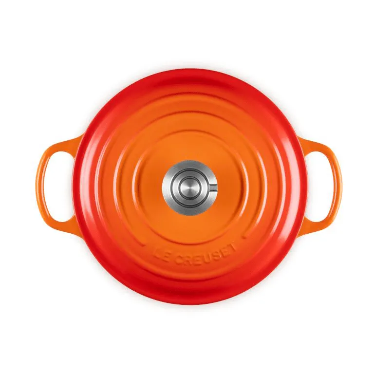 Le Creuset Signature cast iron round casserole, Volcanic, 4.2 l Le Creuset