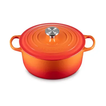 Le Creuset Signature cast iron round casserole - Volcanic, 5.3 l - Le Creuset