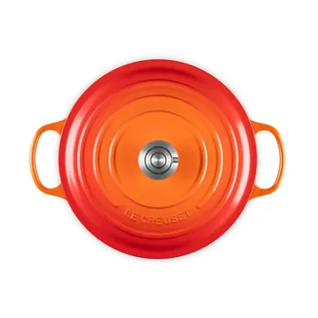 Le Creuset Signature cast iron round casserole - Volcanic, 6.7 l - Le Creuset